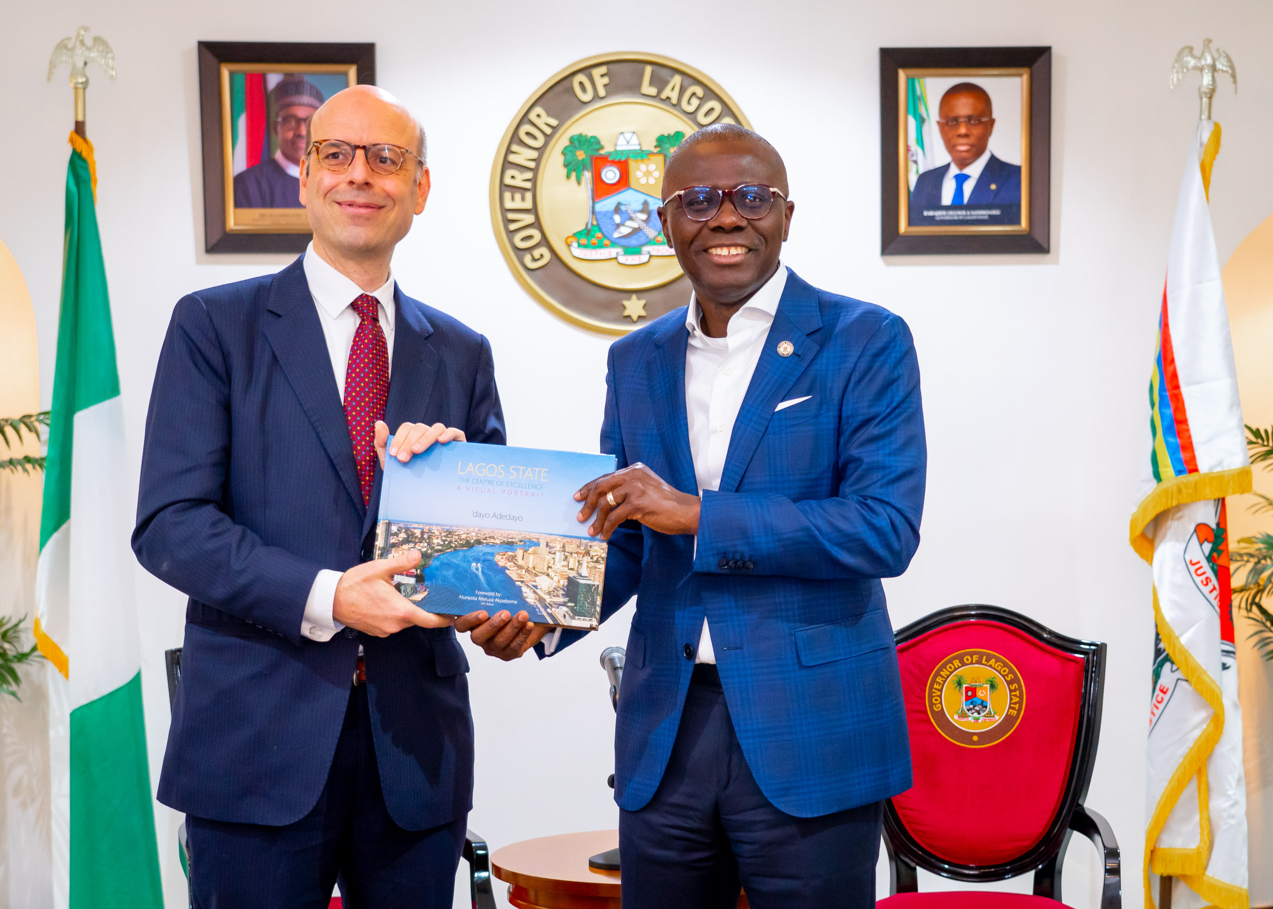 GOV. SANWO-OLU RECEIVES THE CONSUL GENERAL, KINGDOM OF THE NETHERLANDS, MR. MICHEL DEELEN